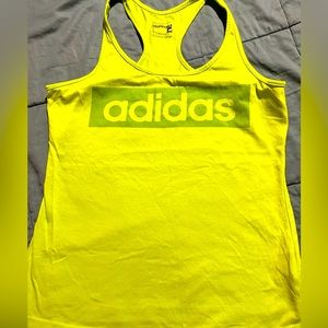 Women’s Neon green Racer top tank. Climate/ Large